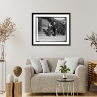 Historic Framed Print, Leo B. Clark presents Forget-Me-Not to Mrs. Coolidge, [10/23/24],  17-7/8" x 21-7/8"