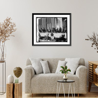 Historic Framed Print, Coolidge at Golden Rule Dinner at Willard Hotel, 10/24/24,  17-7/8" x 21-7/8"