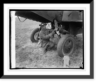 Historic Framed Print, Capt. A.J. Eagle demonstration at Bowling Field, [10/30/24],  17-7/8" x 21-7/8"
