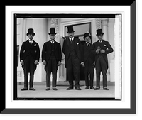 Historic Framed Print, E.M. Teran, Senor F.O. Ortiz, J.B. Wright, C.G. Conche, J. Barberis,  17-7/8" x 21-7/8"