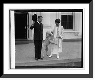 Pres. & Mrs. Coolidge acknowledge greetings from crowd, 11/5/24, Vintage Poster