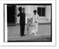 Pres. & Mrs. Coolidge acknowledge greetings from crowd, 11/5/24, Vintage Poster