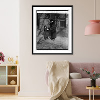 Historic Framed Print, Dora Vieg of Singer midgets, [11/3/24],  17-7/8" x 21-7/8"