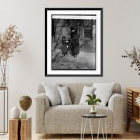 Historic Framed Print, Dora Vieg of Singer midgets, [11/3/24],  17-7/8" x 21-7/8"