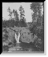 Historic Framed Print, Waterfall, Lester Park, Duluth, Minn.,  17-7/8" x 21-7/8"
