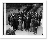 Historic Framed Print, Executive heads of national advertising agencies at W.H., 10/29/24,  17-7/8" x 21-7/8"