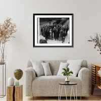 Historic Framed Print, Executive heads of national advertising agencies at W.H., 10/29/24,  17-7/8" x 21-7/8"