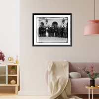Historic Framed Print, Executive heads of national advertising agencies at W.H., 10/29/24 - 2,  17-7/8" x 21-7/8"