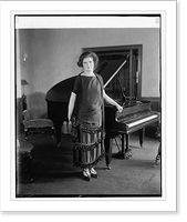 Mlle. Violette Chantal, French pianist - 2, Vintage Print