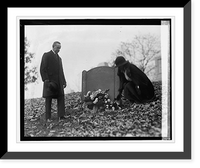 Pres. & Mrs. Coolidge at grave of A.P. Gardner, 11/11/24, Vintage Poster