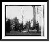 Historic Framed Print, Armistice Day services at Peace Cross,  17-7/8" x 21-7/8"