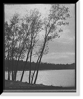 Historic Framed Print, Sunset, Como Lake [i.e. Lake Como], St. Paul, Minn.,  17-7/8" x 21-7/8"