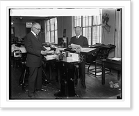 Historic Framed Print, Bonus Bureau, Authentication Machine, 11/24/24,  17-7/8" x 21-7/8"