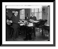 Historic Framed Print, Bonus Bureau, Authentication Machine, 11/24/24,  17-7/8" x 21-7/8"