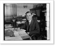 Historic Framed Print, Wm. B. Pine, Senator of Okl., 11/20/24,  17-7/8" x 21-7/8"