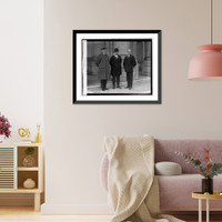 Historic Framed Print, Senators Rice W. Means, Wm. M. Butler, Jesse H. Metcalf, 12/1/24,  17-7/8" x 21-7/8"