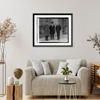 Historic Framed Print, Senators Rice W. Means, Wm. M. Butler, Jesse H. Metcalf, 12/1/24,  17-7/8" x 21-7/8"