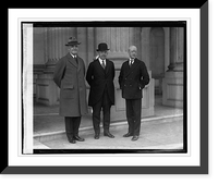 Historic Framed Print, Senators Rice W. Means, Wm. M. Butler, Jesse H. Metcalf, 12/1/24,  17-7/8" x 21-7/8"