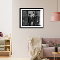 Historic Framed Print, Senators Rice W. Means, Wm. M. Butler, Jesse H. Metcalf, & Sen. Curtis, 12/1/24,  17-7/8" x 21-7/8"