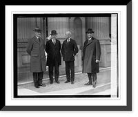 Historic Framed Print, Senators Rice W. Means, Wm. M. Butler, Jesse H. Metcalf, & Chas. Curtis, 12/1/24,  17-7/8" x 21-7/8"