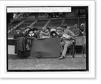 Historic Framed Print, Miss Gleaves, Admiral N.A. McCully with his 7 adopted children, Scout Fleet vs. Fort Ben,  17-7/8" x 21-7/8"