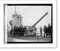 Sec. Wilbur and Cong. Committee Inspect Sub V-1 at Navy Yard, 12/3/24, Vintage Wall Art