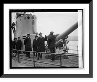 Sec. Wilbur inspecting Sub V-1 at Navy Yard, 12/3/24 Classic, Antique Poster