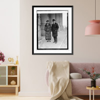 Historic Framed Print, Senator-Elect & Mrs. Frederick M. Sackett of Kentucky, 12/11/24,  17-7/8" x 21-7/8"