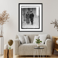 Historic Framed Print, Senator-Elect & Mrs. Frederick M. Sackett of Kentucky, 12/11/24,  17-7/8" x 21-7/8"