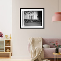 Historic Framed Print, Body of Sam Gompers enroute to A.F. of L. bldg., [12/16/24] - 2,  17-7/8" x 21-7/8"