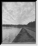 Historic Framed Print, Twilight at Lake Harriet, Minneapolis, Minn.,  17-7/8" x 21-7/8"