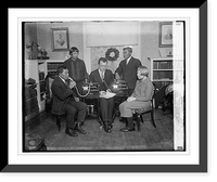 Historic Framed Print, Dr. J.P. Harrington of Smithsonian with White Indians, 12/31/24,  17-7/8" x 21-7/8"
