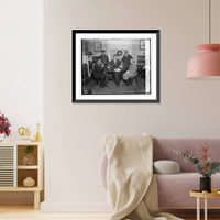 Historic Framed Print, Dr. J.P. Harrington of Smithsonian with White Indians, 12/31/24,  17-7/8" x 21-7/8"
