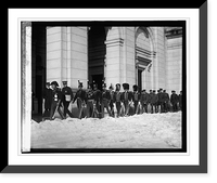 Historic Framed Print, Members of State Fencibles of PA. at Union Station, [1/5/25],  17-7/8" x 21-7/8"