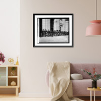 Historic Framed Print, Members of State Fencibles of PA. at Union Station, [1/5/25],  17-7/8" x 21-7/8"