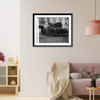 Historic Framed Print, Delegation from Committee of 1000 at W.H., 1/8/25,  17-7/8" x 21-7/8"