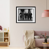 Historic Framed Print, Congressional Inaugural Committee at White House, 12/22/24,  17-7/8" x 21-7/8"