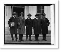 Historic Framed Print, Congressional Inaugural Committee at White House, 12/22/24,  17-7/8" x 21-7/8"