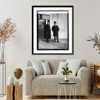 Historic Framed Print, Dr. Otto Wiedfeldt presents letters of recall (J.B. Wright), [1/31/25],  17-7/8" x 21-7/8"