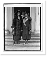 Historic Framed Print, Mrs. Frank W. Mondell & Mrs. A. Wayne Cook of D.A.R., 1/26/25,  17-7/8" x 21-7/8"
