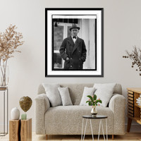 Historic Framed Print, Governor R.D. Carey of Wyoming at W.H., [1/29/25],  17-7/8" x 21-7/8"