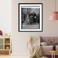 Mrs. Augusta Malcomson and daughter, Ruth with Senator Edge, 1/30/25, Antique Poster