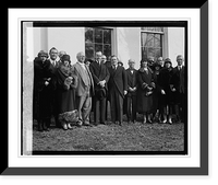 Historic Framed Print, Texas delegation inviting Coolidge to West Texas Chamber of Commerce meeting, 2/4/25,  17-7/8" x 21-7/8"