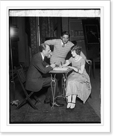 Historic Framed Print, Earl Carroll signs up Miss Katherine Revner in The Rat,  1/26/25,  17-7/8" x 21-7/8"