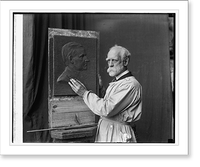 H.K. Bush-Brown and plaque of Coolidge, 2/5/25, Antique Wall Art