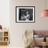 H.K. Bush-Brown and plaque of Coolidge, 2/5/25, Antique Wall Art