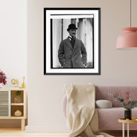 Historic Framed Print, Brig. Gen. E.L. Speare of Great Britain at White House 2/6/25,  17-7/8" x 21-7/8"