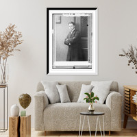 Historic Framed Print, Hans Schumann - Heink, standing three-quarters, photo: Hahn Nachf., Dresden, Ferdinand Str. 11.Hahn,  17-7/8" x 21-7/8"