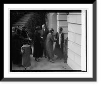 Historic Framed Print, Reps. of 16 Natl. Womens Patriotic groups at W.H. 2/23/25,  17-7/8" x 21-7/8"