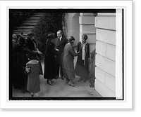 Historic Framed Print, Reps. of 16 Natl. Womens Patriotic groups at W.H. 2/23/25,  17-7/8" x 21-7/8"